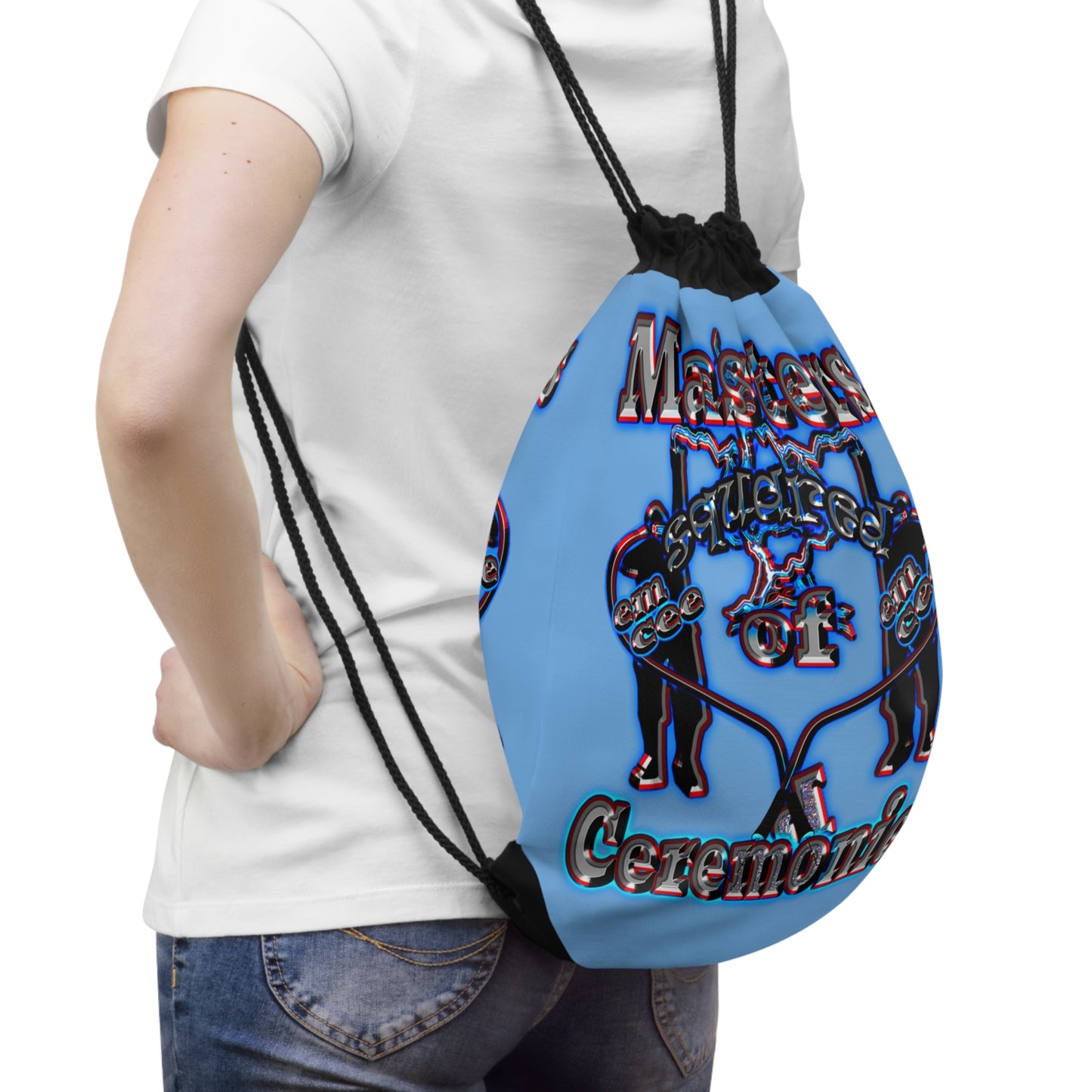 em cee squared - Drawstring Bag (light blue)
