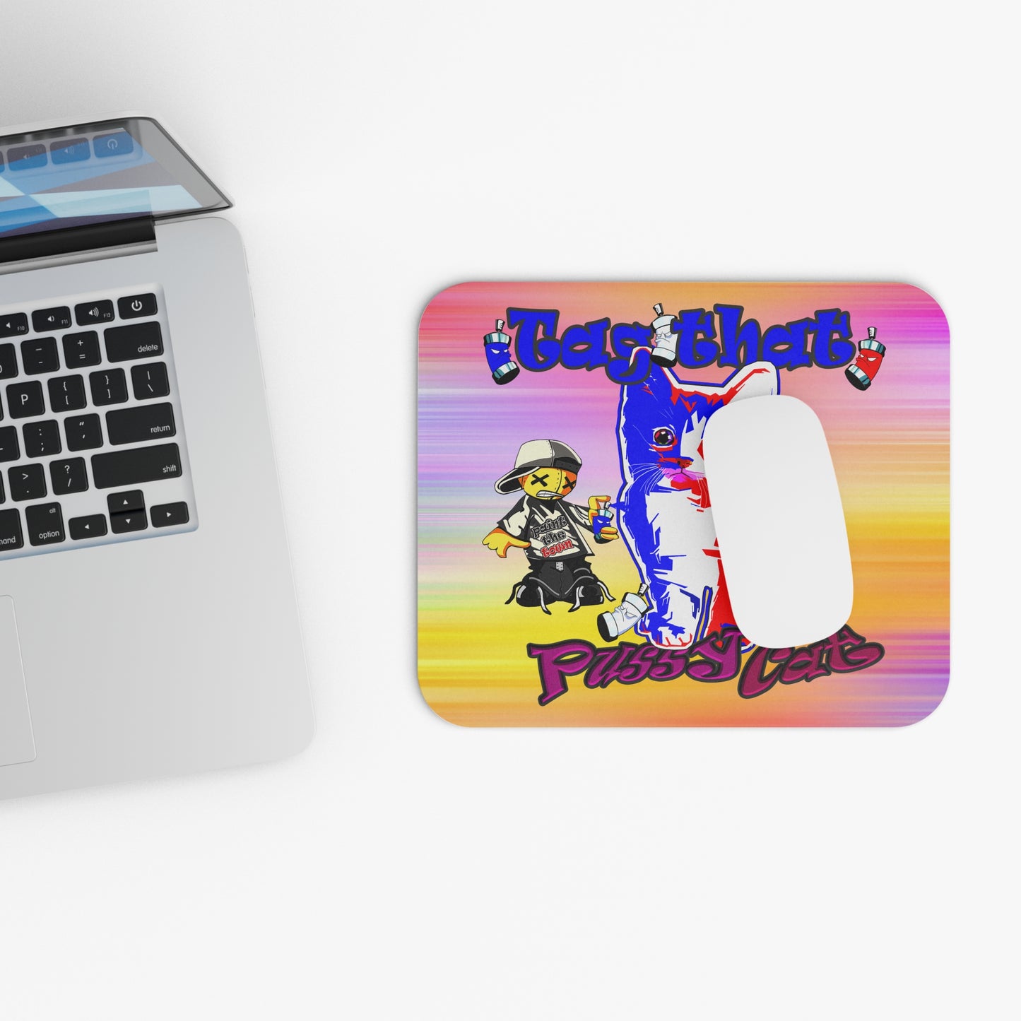 tag that - Mouse Pad (Rectangle) (color blur)