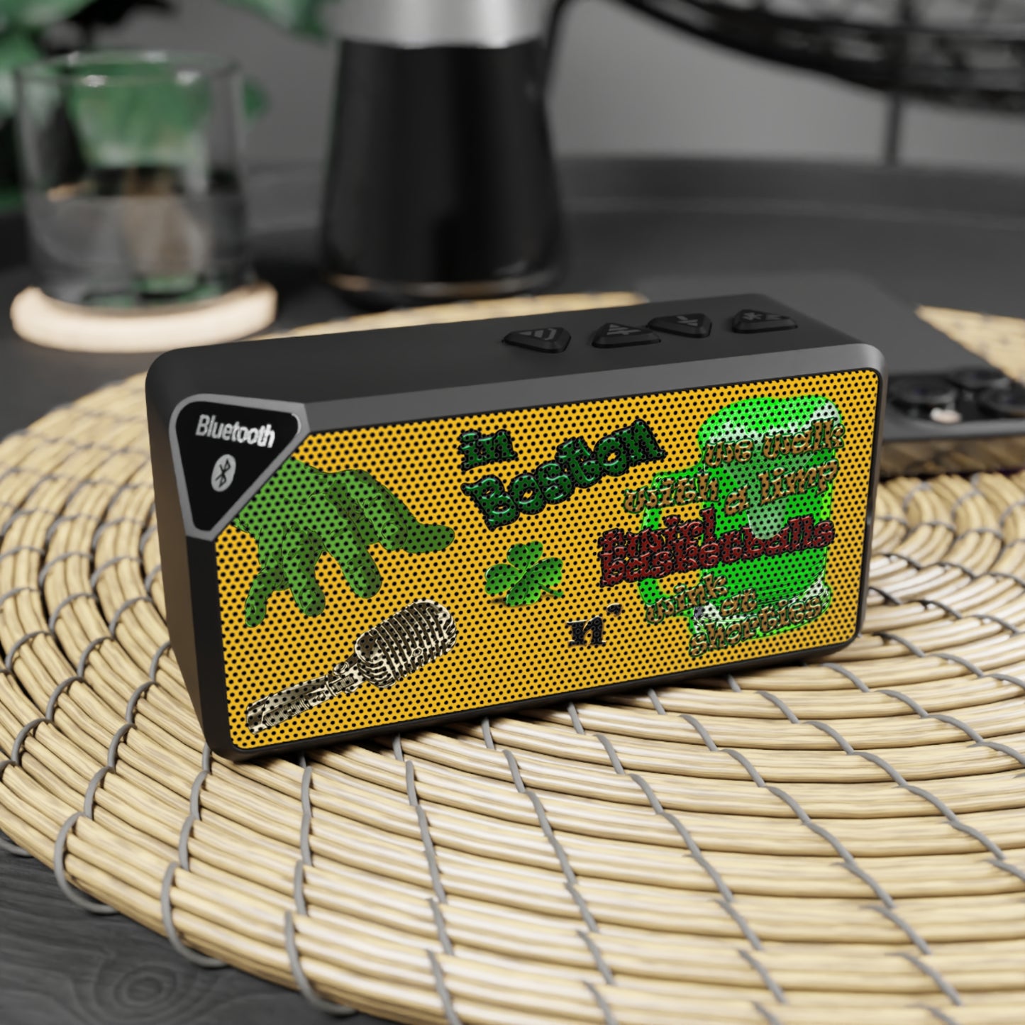 celtics logo - Jabba Bluetooth Speaker (yellow)