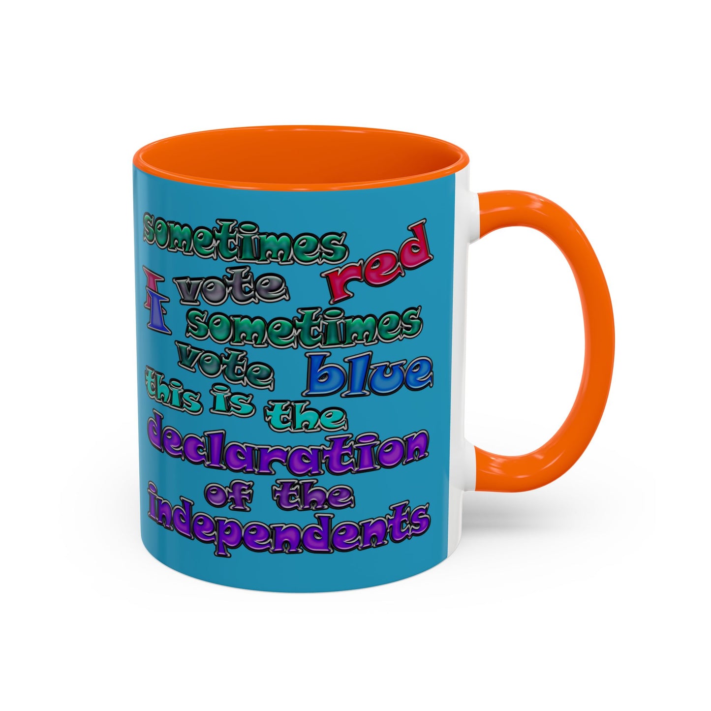 declaration of the independents - Accent Mug (turquoise)