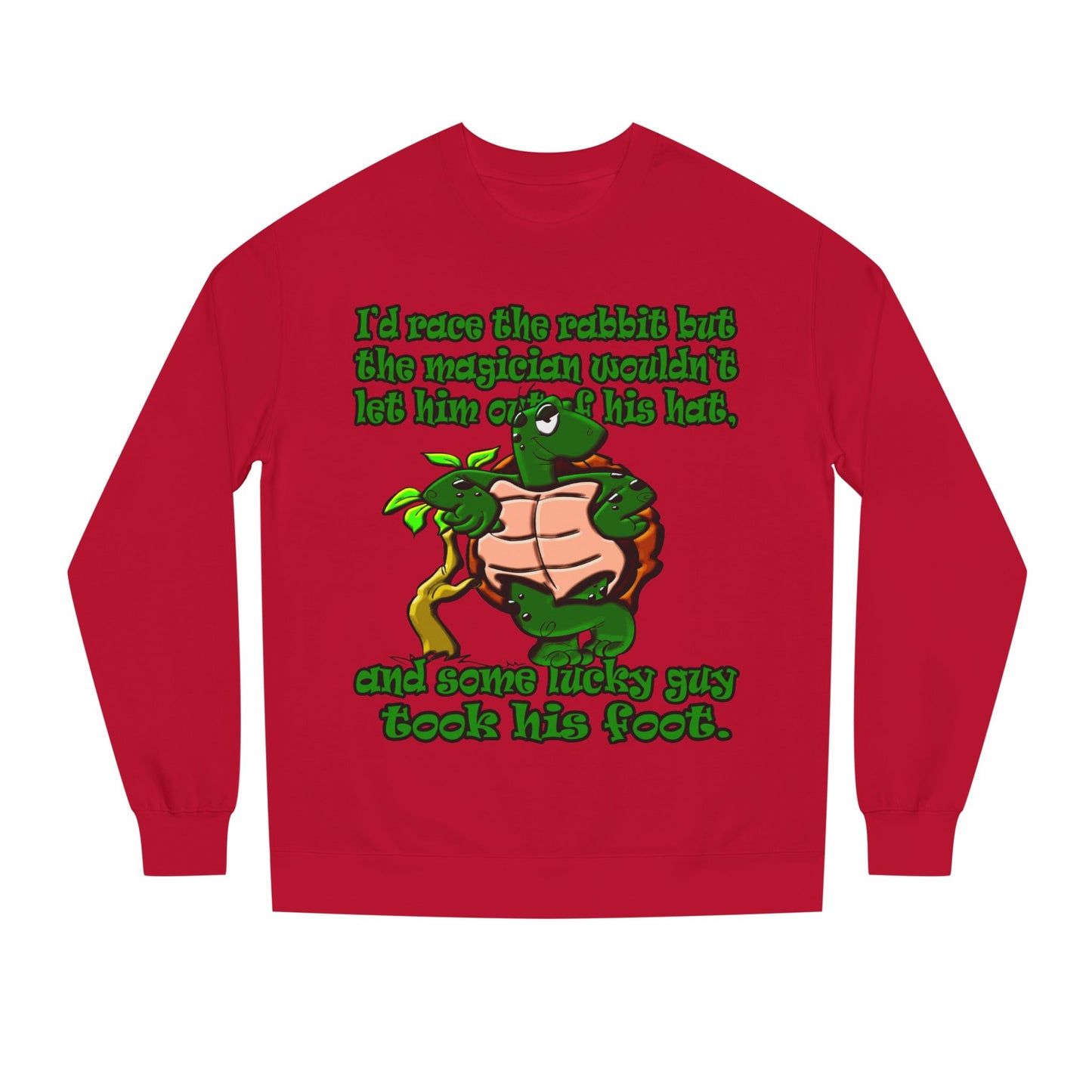 turtle race - Unisex Crew Neck Sweatshirt