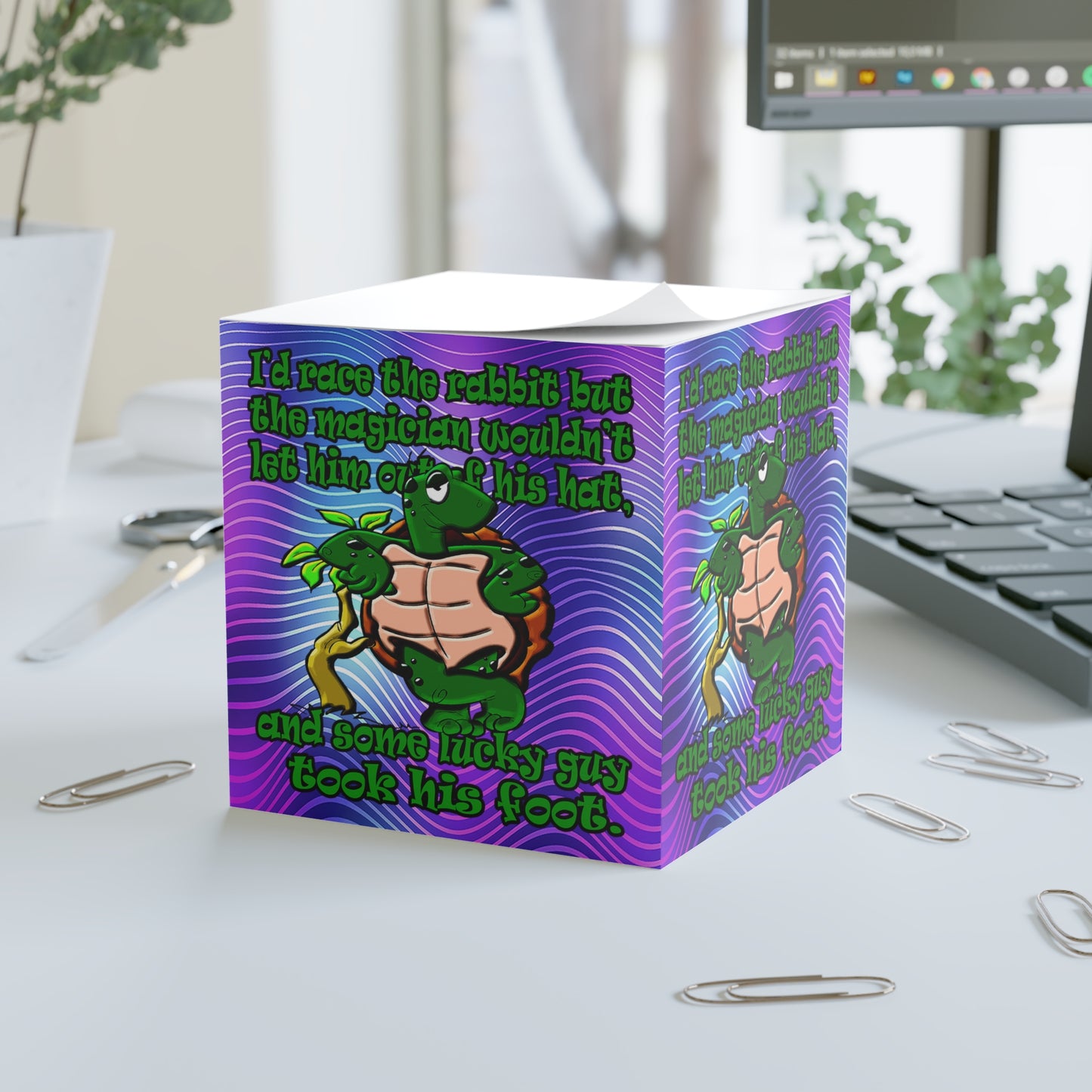 turtle race - note cube (purple wave)
