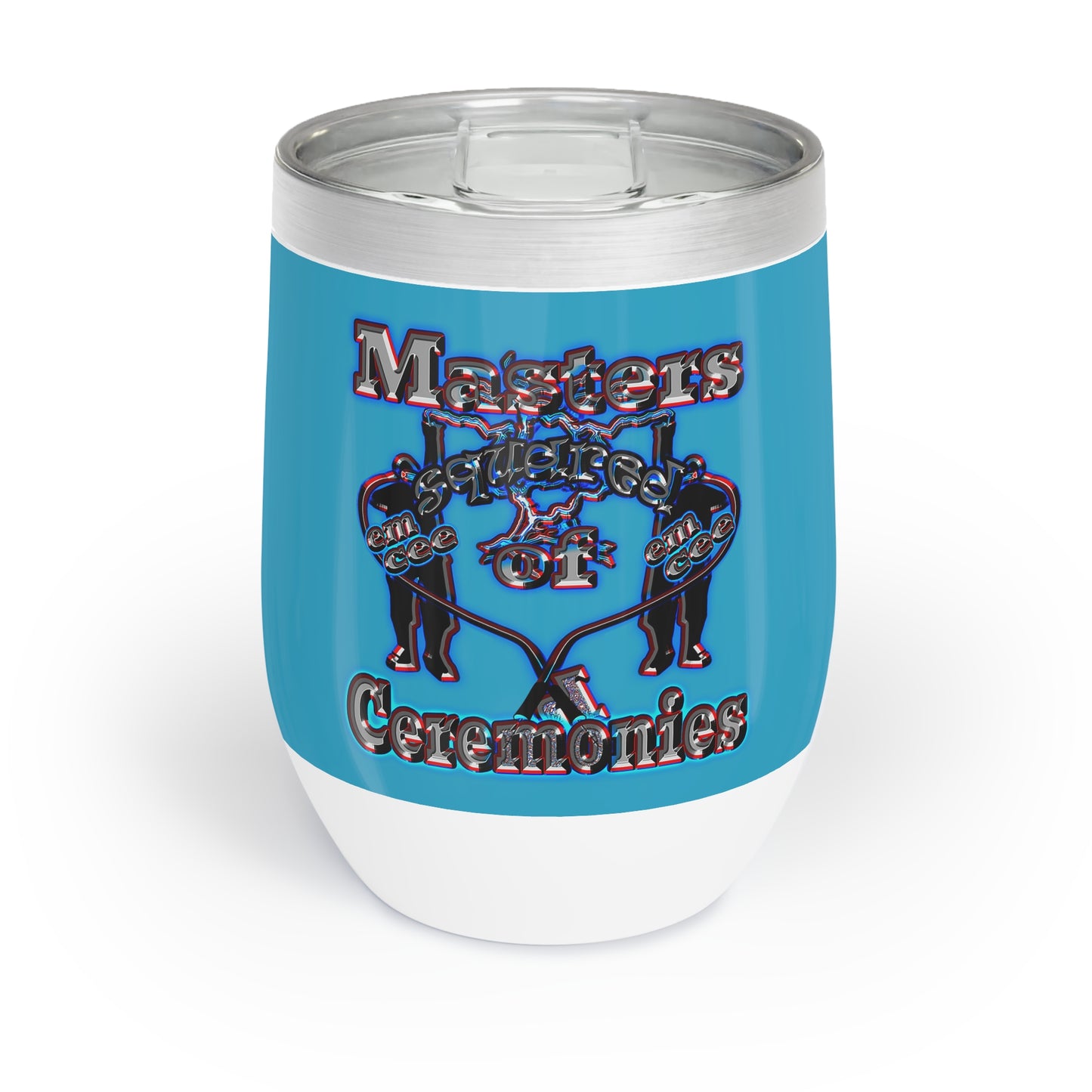 em cee squared - Chill Wine Tumbler (turquoise)