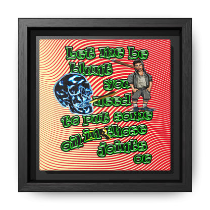 og - framed canvas art (yellow-orange wave)