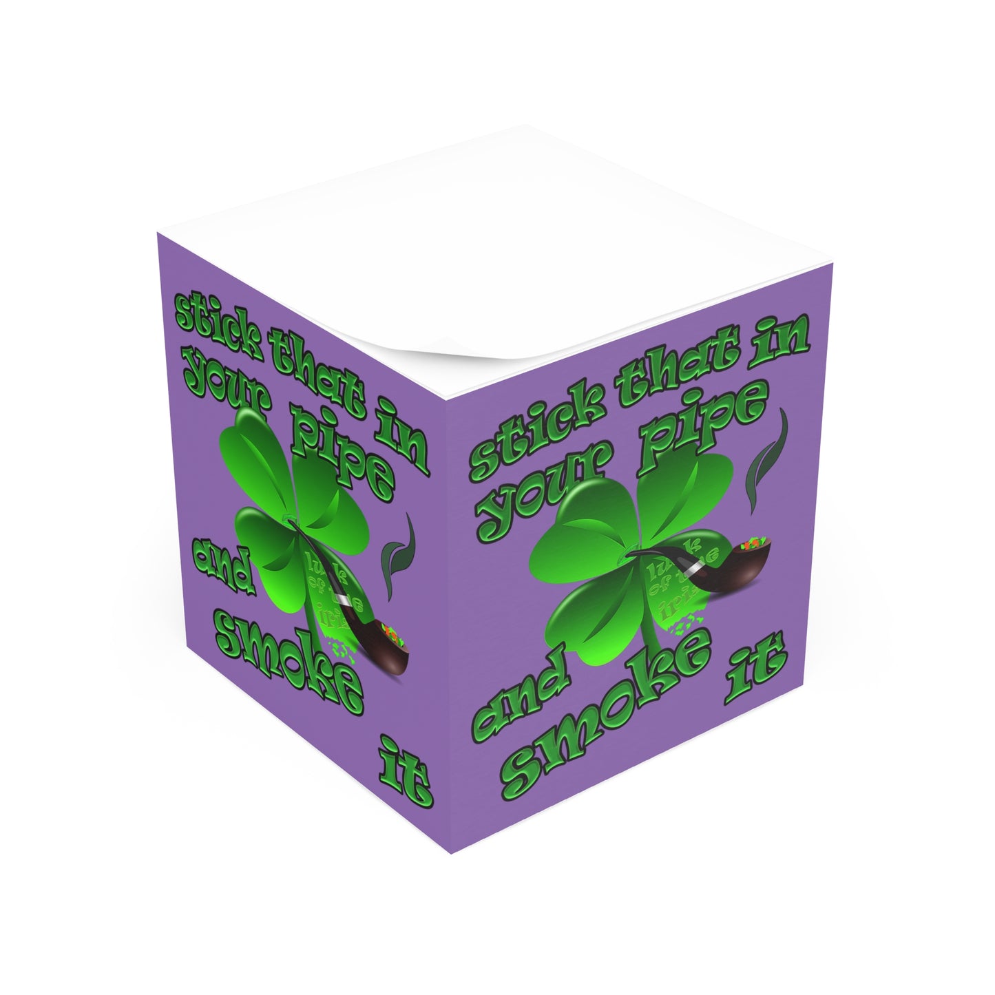 stick that in your pipe and smoke it - note cube (light purple)