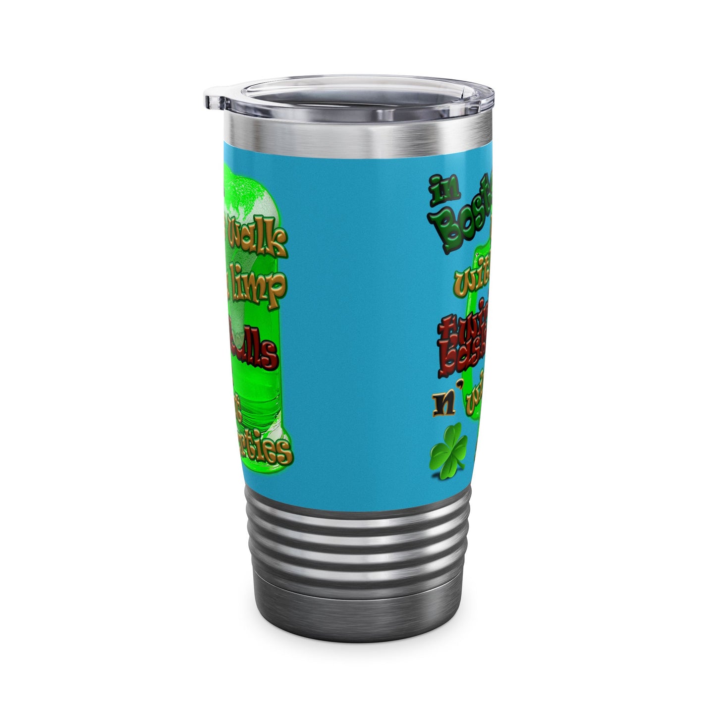 celtics logo - Ringneck Tumbler, 20oz (turquoise)