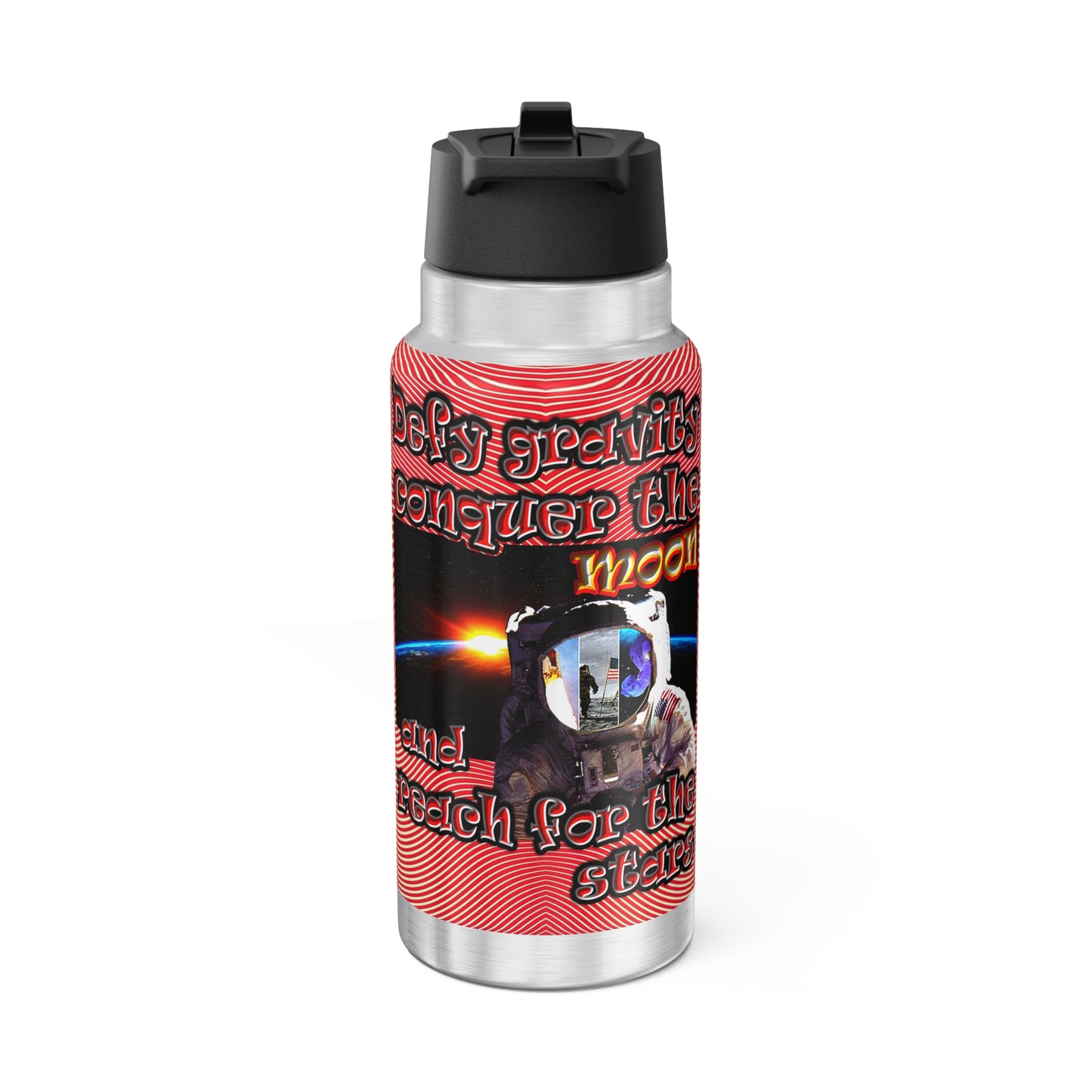 defy conquer reach - Gator Tumbler, 32oz  (yellow-orange wave)