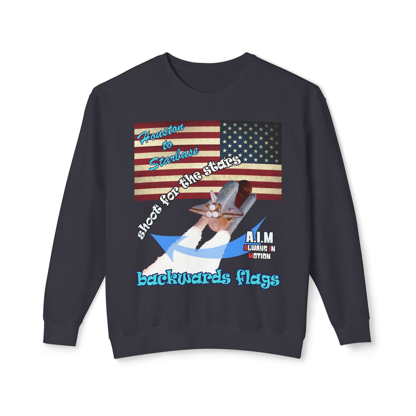 shoot for the stars - Unisex Lightweight Crewneck Sweatshirt