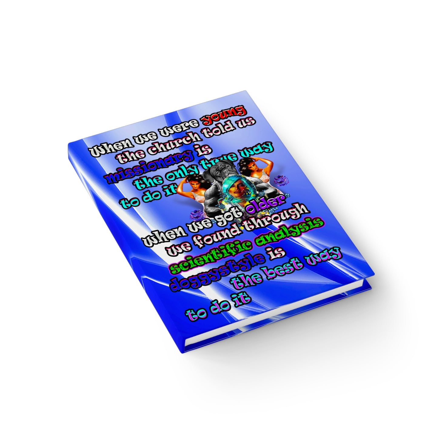 doggystyle - journal-blank (blue-white wave)