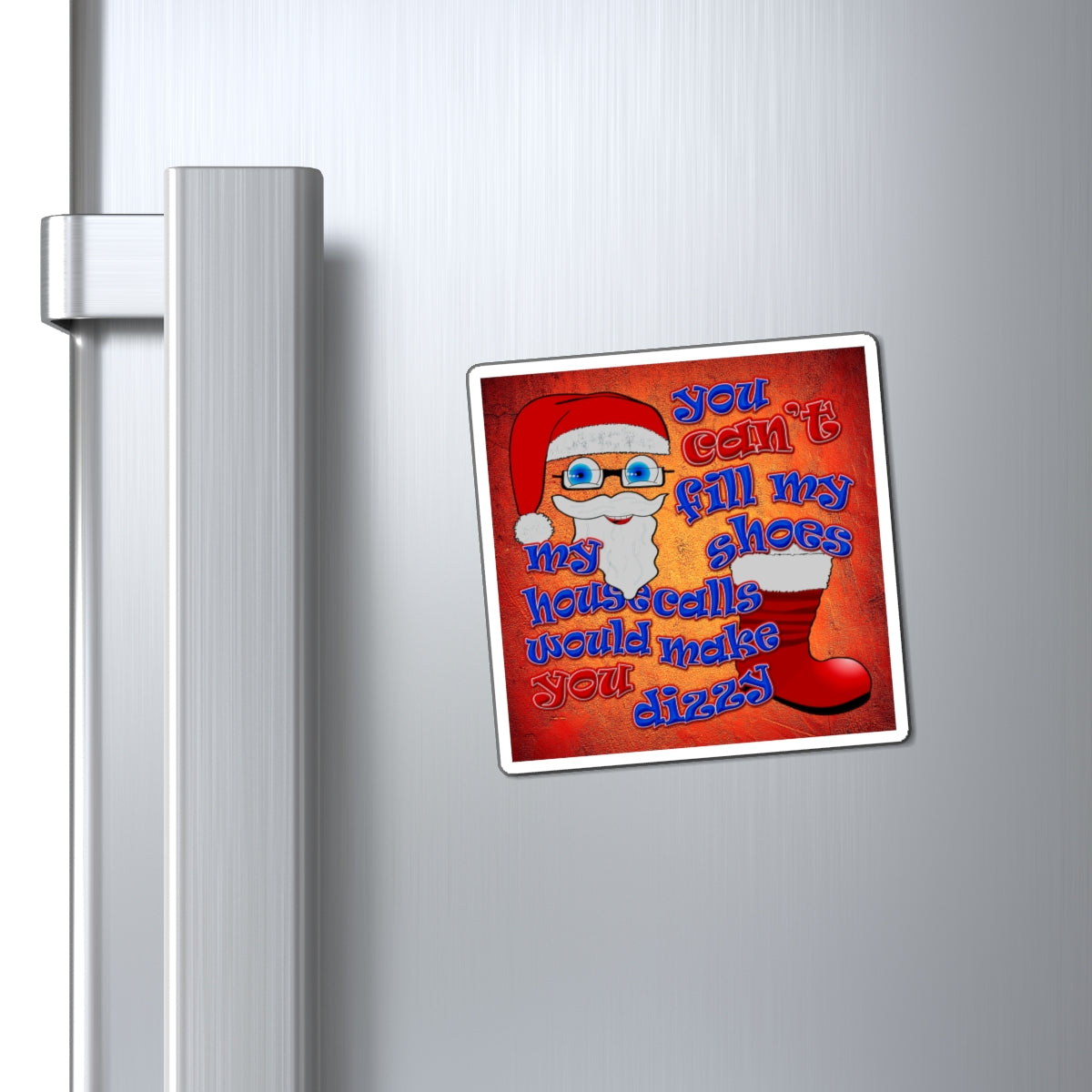 santa's shoes - Magnets - (burnt orange)
