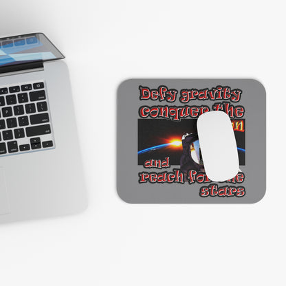 defy conquer reach - Mouse Pad (Rectangle) (grey)