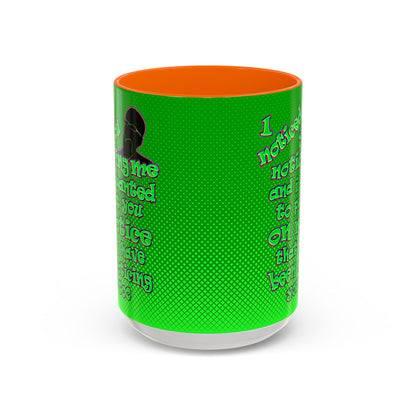 noticed you noticing - Accent Mug (logo green)