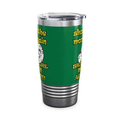 shoot the moon again - Ringneck Tumbler, 20oz (dark green)