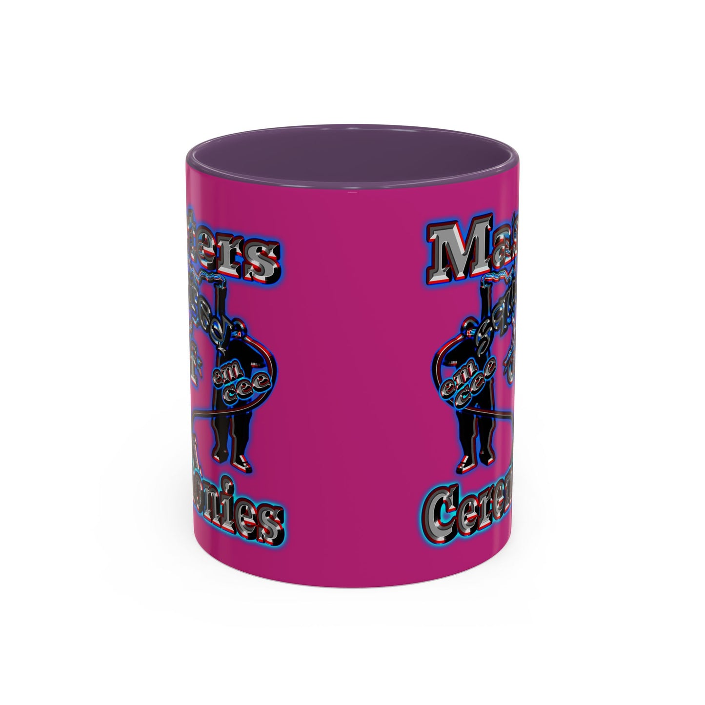 em cee squared - Accent Mug (pink)