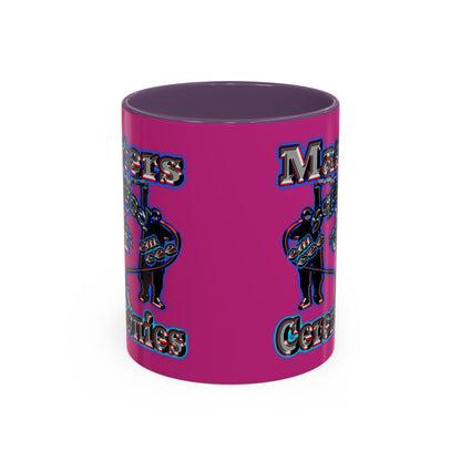 em cee squared - Accent Mug (pink)