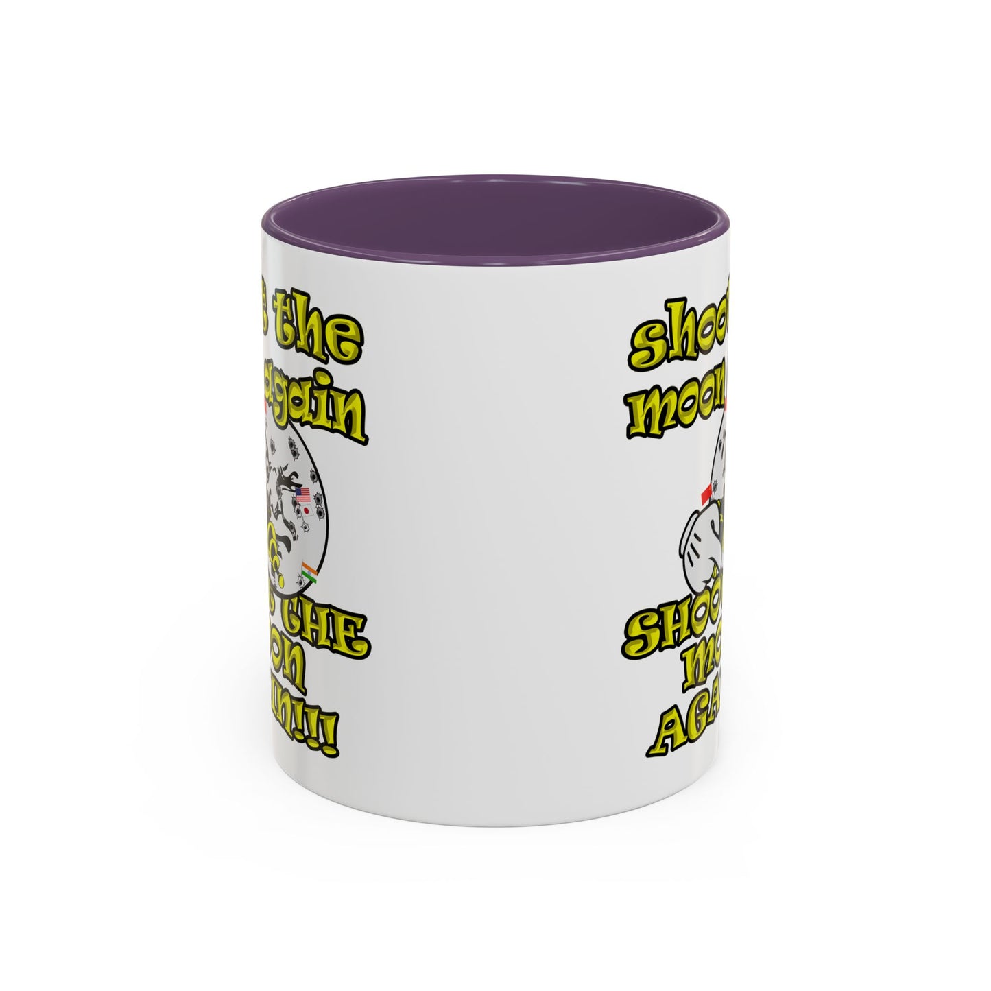shoot the moon again - Accent Mug (white)