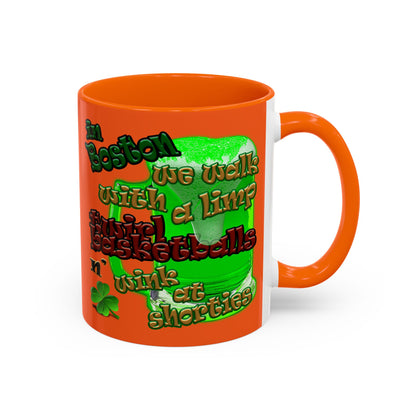 celtics logo - Accent Mug (orange)