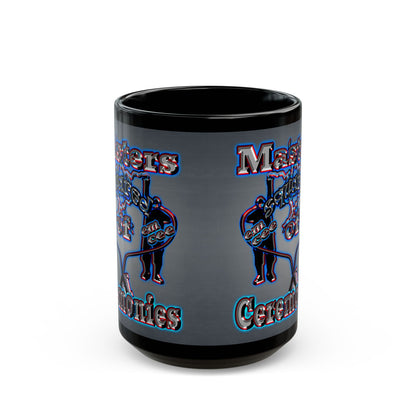 em cee squared - Black Mug (grey-light grey)