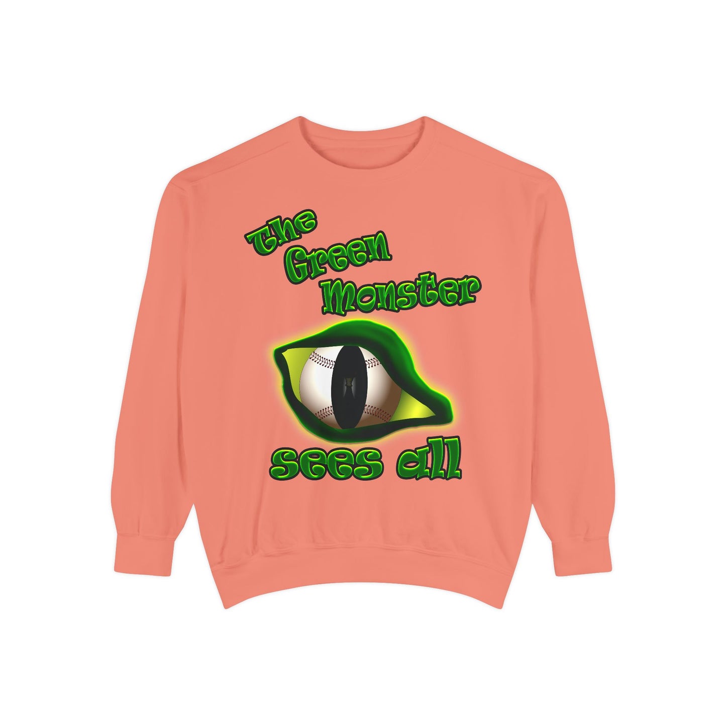 green monster - Unisex Garment-Dyed Sweatshirt