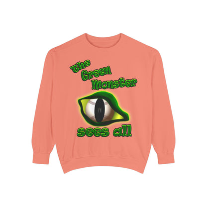 green monster - Unisex Garment-Dyed Sweatshirt