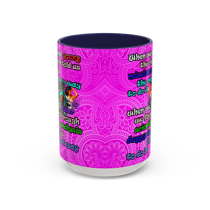 doggystyle - Accent Mug (pink swirl)