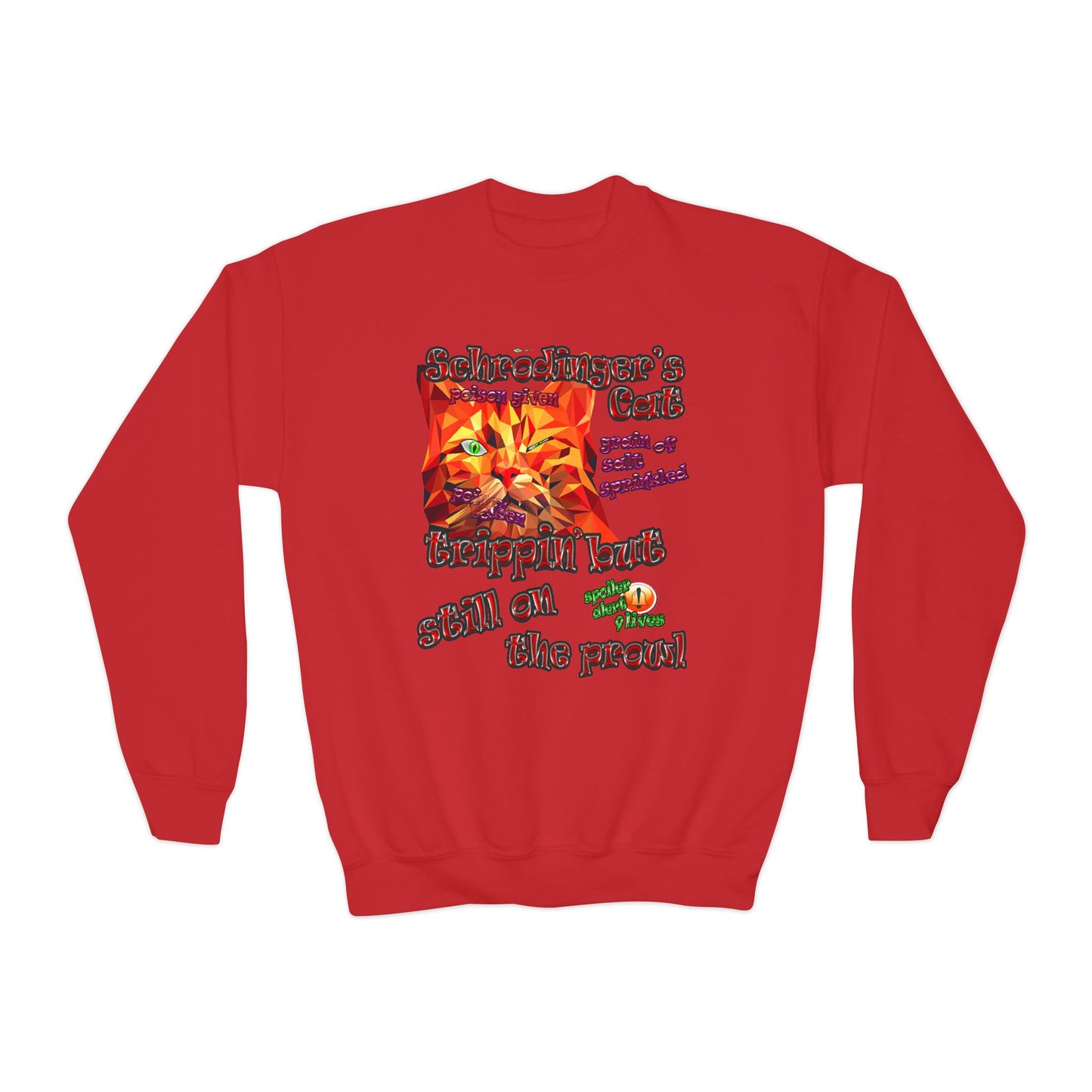 schrodinger's cat - Youth Crewneck Sweatshirt