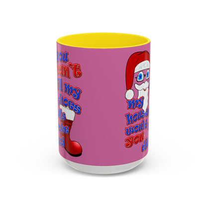 santa's shoes - Accent Mug (light pink)