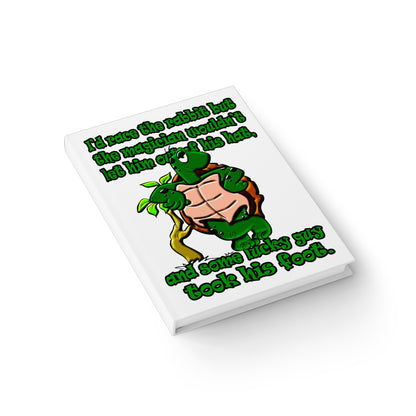 turtle race - journal-lined (white)