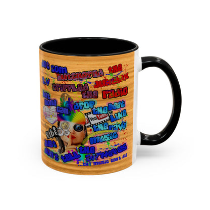 drop the beat - Accent Mug (butterscotch wood finish)