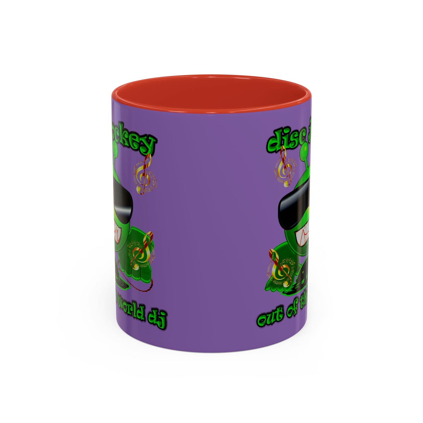 disc jockey - Accent Mug (light purple)