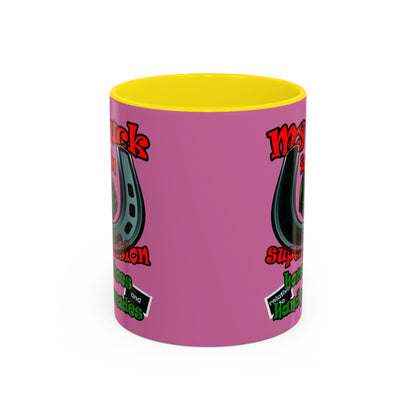 my luck - Accent Mug (light pink)