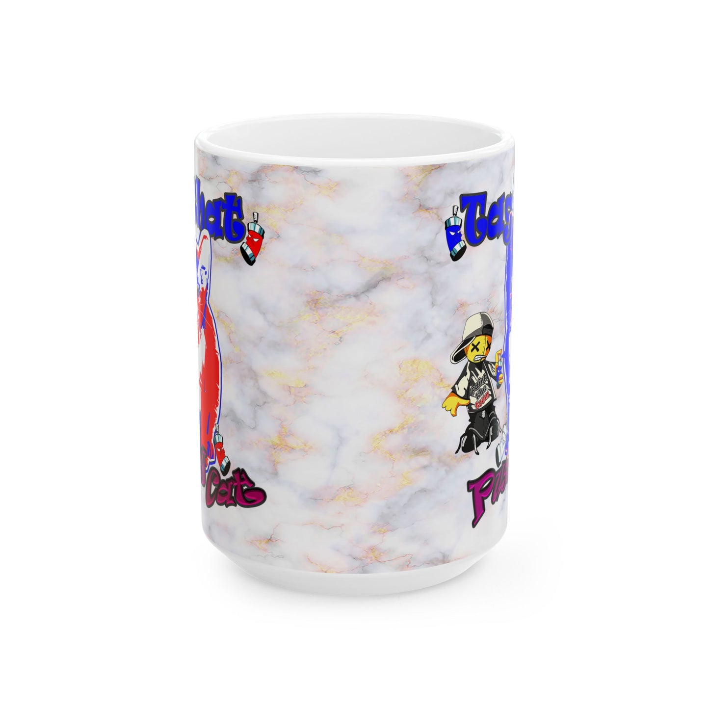 tag that - White Mug (white marble)
