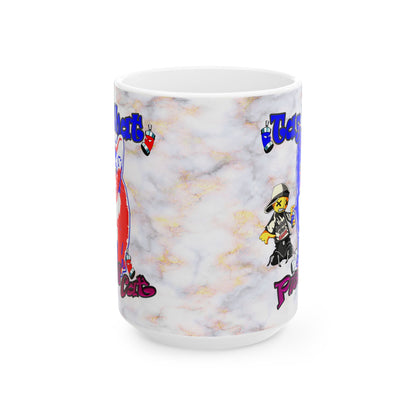 tag that - White Mug (white marble)