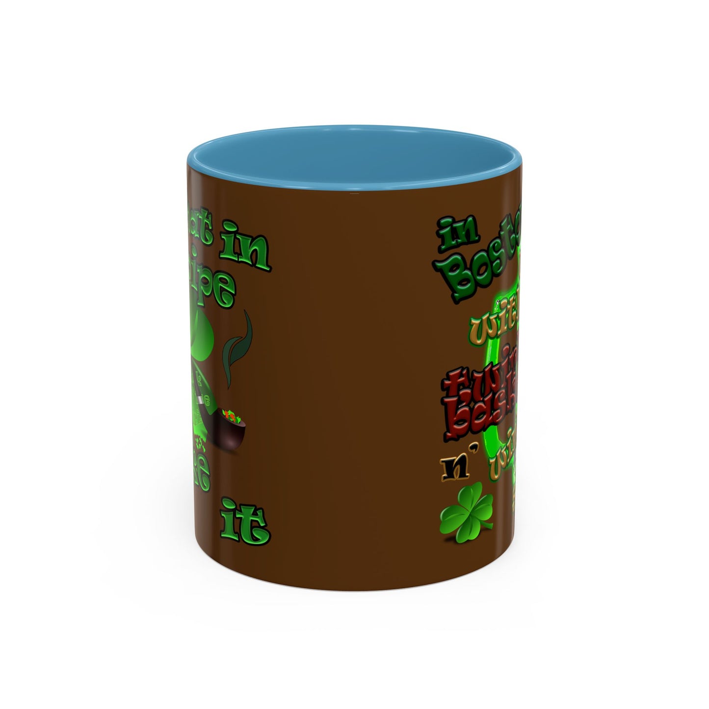 celtics logo - Accent Mug (brown)