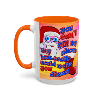 santa's shoes - Accent Mug (color blur)