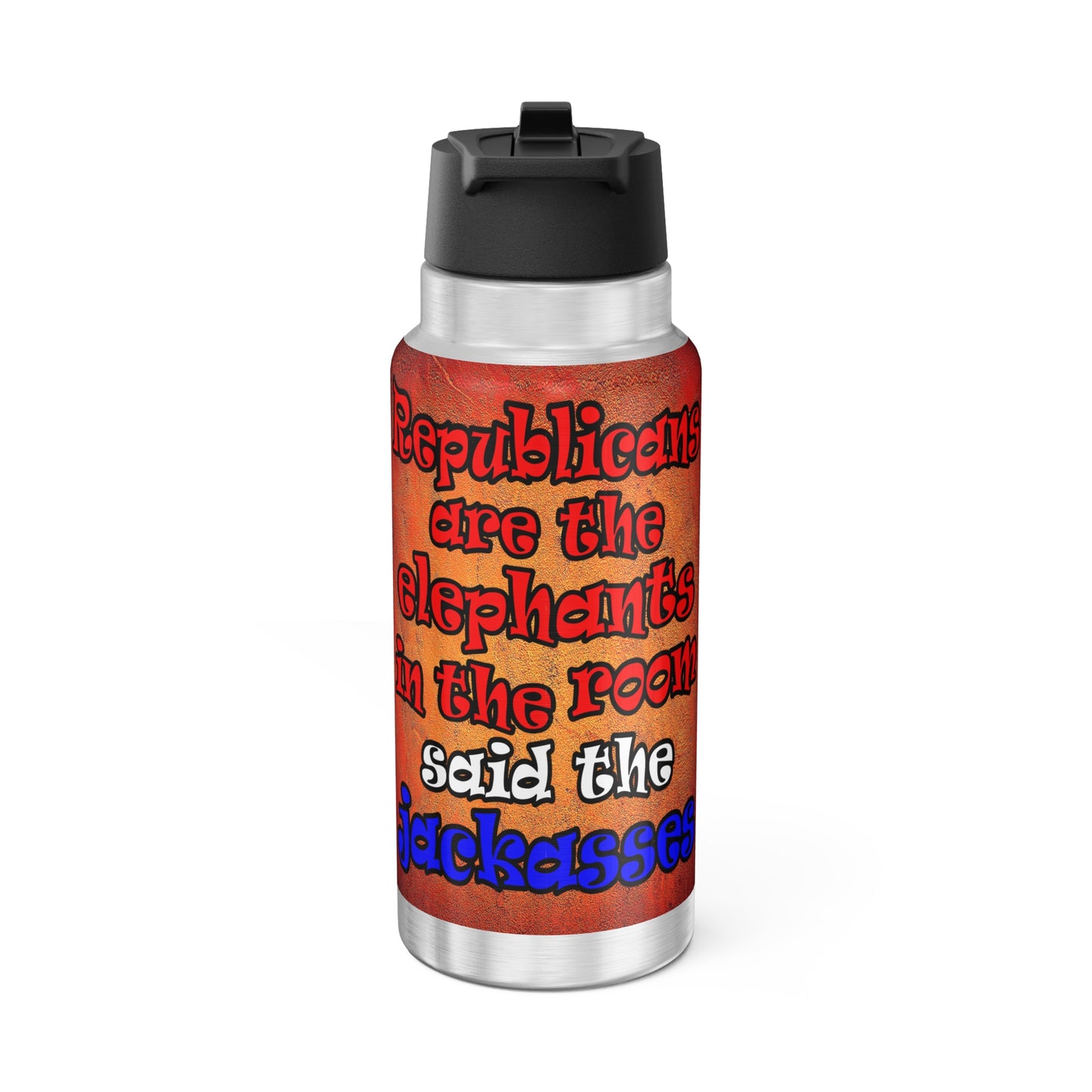 donkeys and elephants - Gator Tumbler, 32oz  (burnt orange)