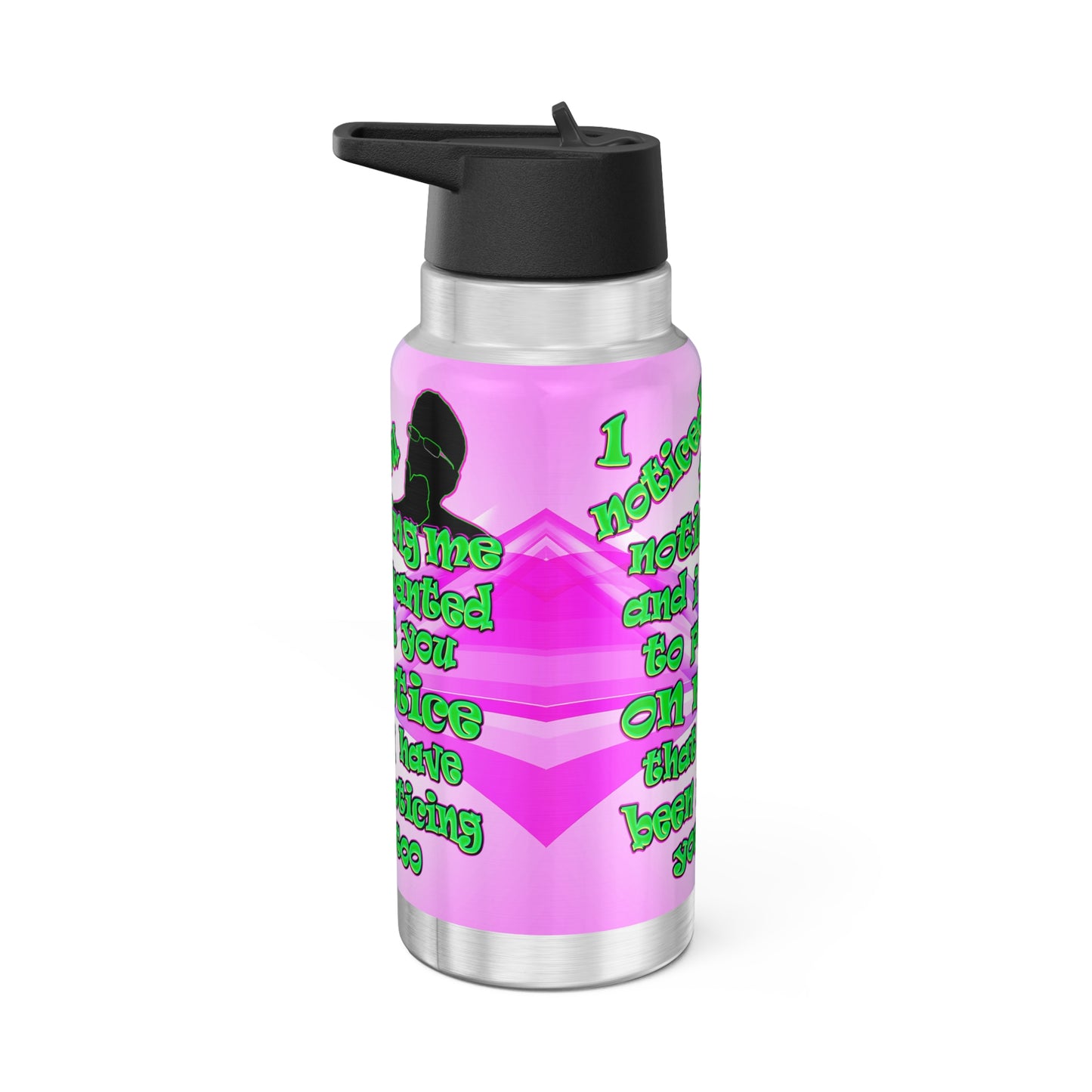 noticed you noticing - Gator Tumbler, 32oz  (light-blue-pink wave)