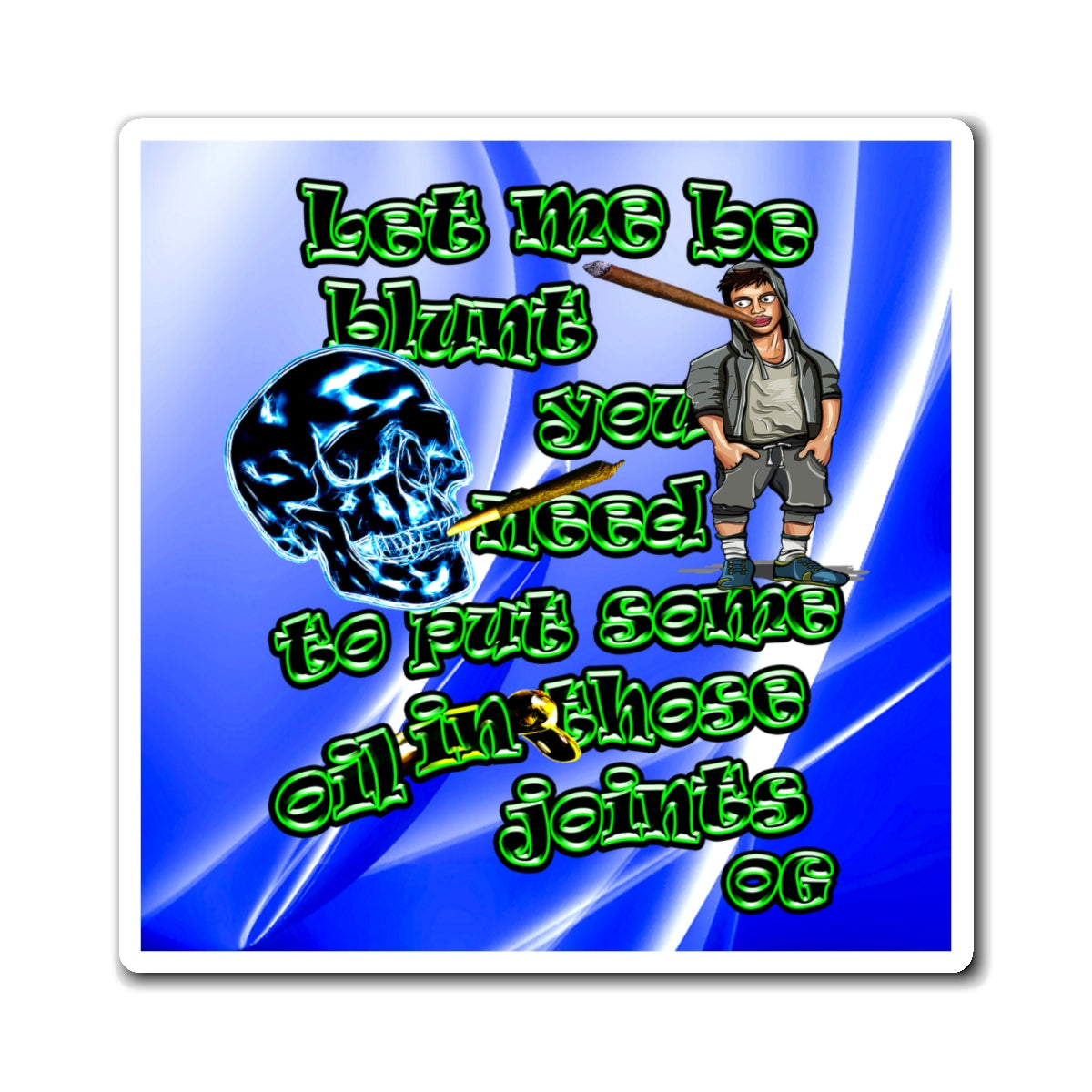 og - Magnets - (blue-white wave)