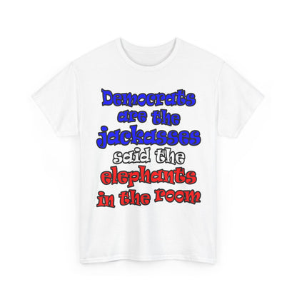 donkeys and elephants - Unisex Heavy Cotton Tee