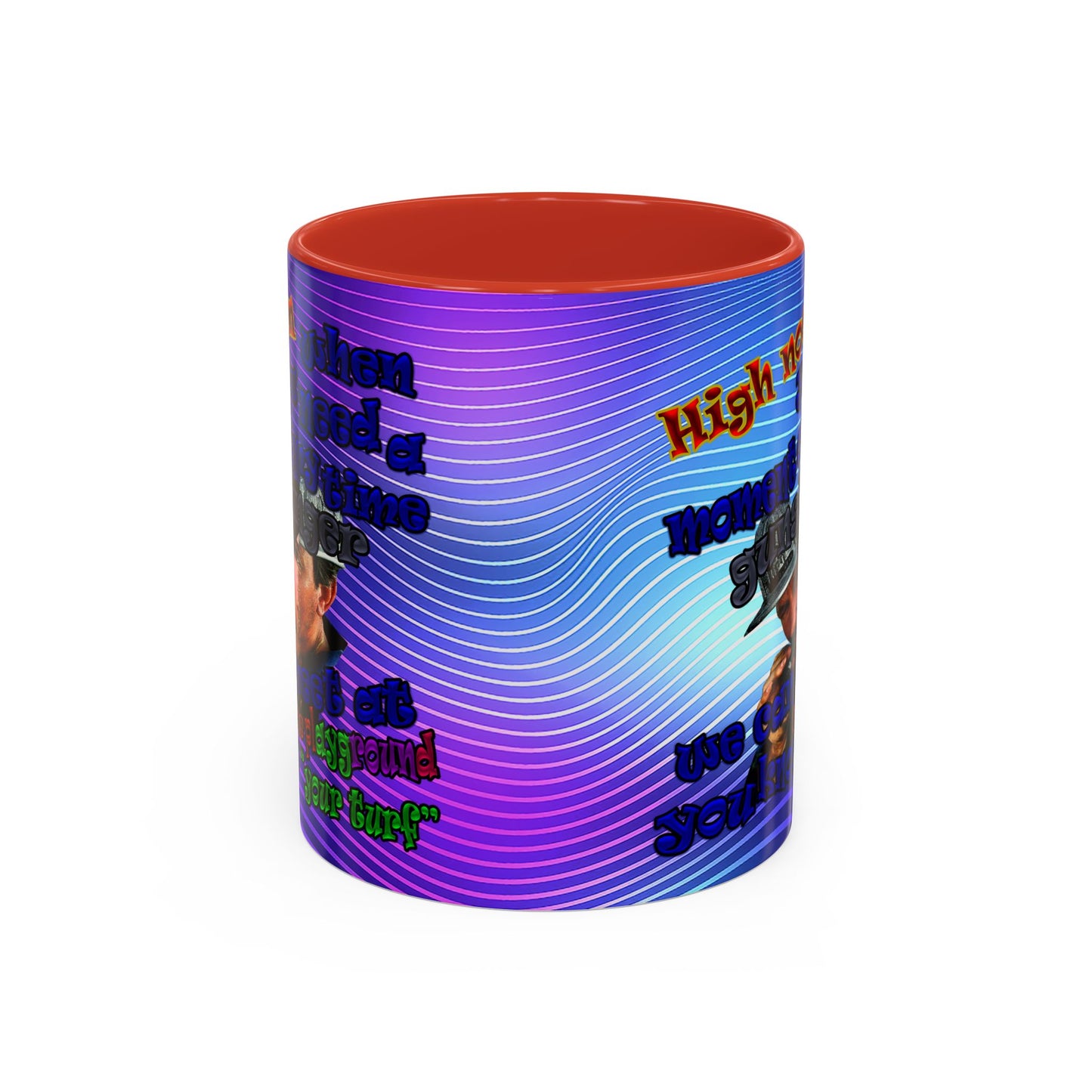 high noon - Accent Mug (purple wave)