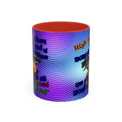 high noon - Accent Mug (purple wave)