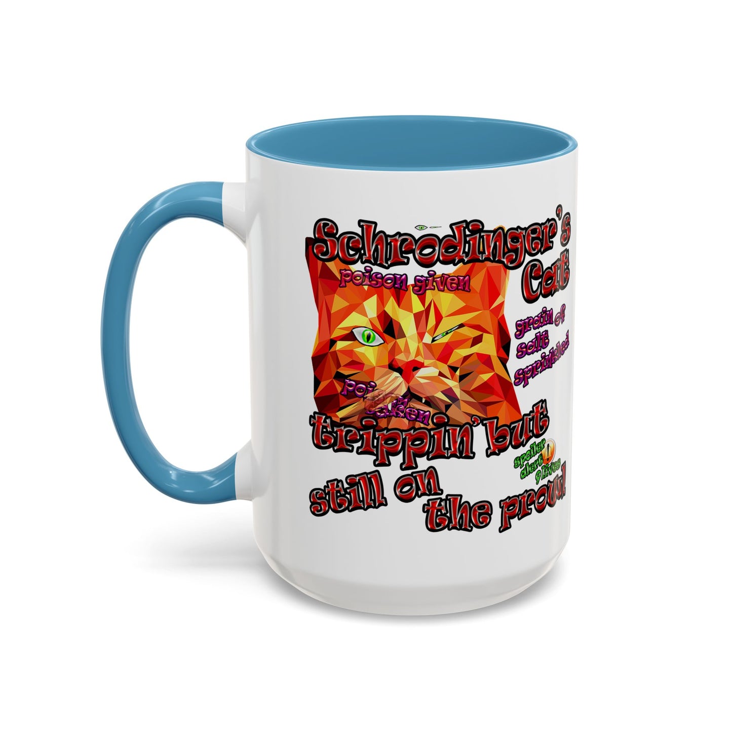 schrodinger's cat - Accent Mug (white)
