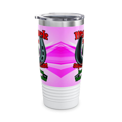 my luck - Ringneck Tumbler, 20oz (light blue-pink wave)