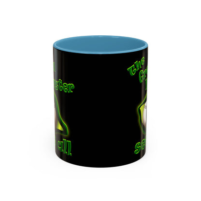green monster - Accent Mug (black)