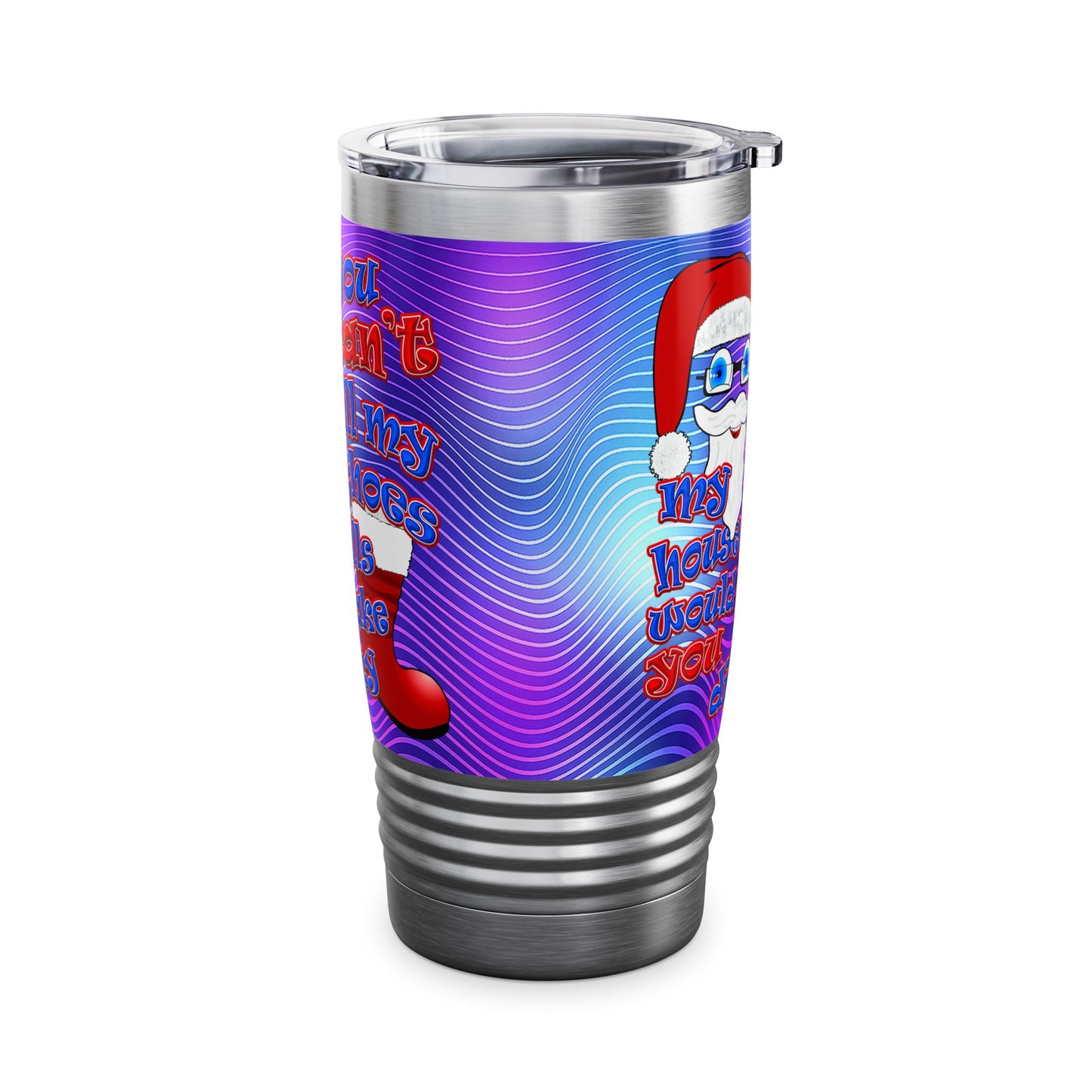 santa's shoes - Ringneck Tumbler, 20oz (purple wave)