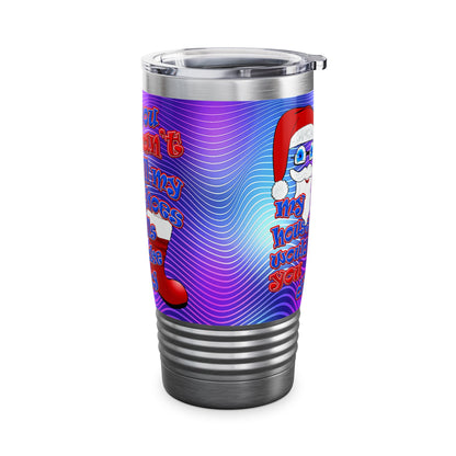 santa's shoes - Ringneck Tumbler, 20oz (purple wave)