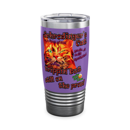 schrodinger's cat - Ringneck Tumbler, 20oz (light purple)
