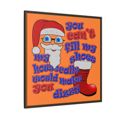 santa's shoes - framed canvas art (crusta)