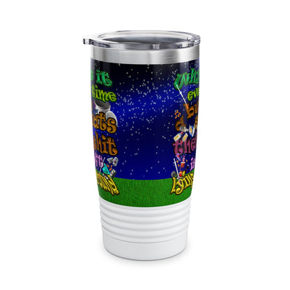 the bum's shit - Ringneck Tumbler, 20oz ('snoops' background)