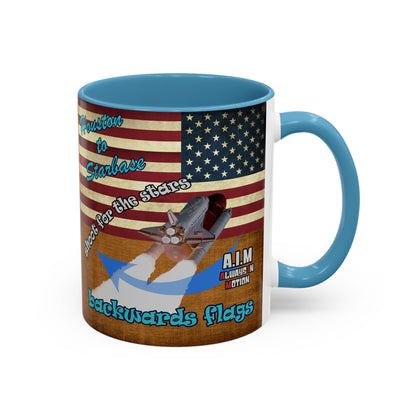 shoot for the stars - Accent Mug (brown papyrus)